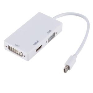 D1338 어댑터 허브 3 in 1, MiniDisplayPort la DVI/VGA/HDMI, 미니 dp to HD MI + VGA + DVI 어댑터 케이블 - Product Image 1