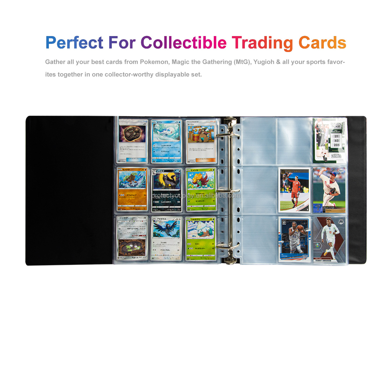 best 3 ring binder for magic cards Amazon.com: Trading Card Binder 4 Pocket,400 Pocket Card Collection Binder  with 50 Removable Sleeves,PU Waterproof Top Card Book,3-Ring Zipper  Collectible Trading Card Album for MTG/TCG/Card Holder Gift（Green） : Toys &  Games main image 0