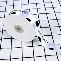 Rouleau de ruban fleur en satin double face de 4 cm personnalisé 100% polyester pour coffrets cadeaux décorations d'arc en tissu de Noël