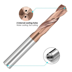 Mũi khoan xoắn cacbua rắn 3D, cán 3mm, làm mát bên trong, 2 cạnh, khoan đa năng cho kim loại, dùng để khoan lỗ - Product Image 3