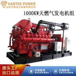 Grupo Electrógeno de Gas Natural Jiangsu Wantai TPD1000C5 de 1000 Kw, 400V, Certificado ISO9001 - Product Image 2