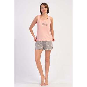 เสื้อกล้ามคอกลมแขนกว้างสำหรับผู้หญิงพร้อมชุดกระโปรงทรงวงรี - Product Image 4