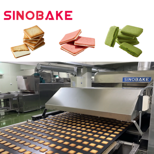 Nhà Máy bánh quy tự động tùy chỉnh sinobake để sản xuất bánh quy Sandwich kem sô cô la trắng cao cấp - Product Image 2