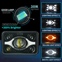 4*6 Inch Led Sealed Beam Headlight Led Work Light Spotlight Round Led Working Light Led Truck Lights