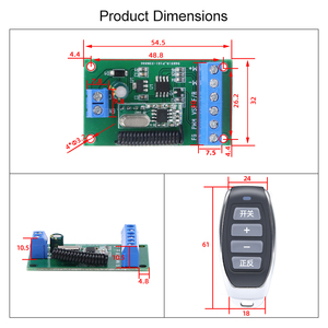 <span class=keywords><strong>PWM</strong></span>-Geschwindigkeitsregler, DC Bürstenloser Motor, Kabellose Fernbedienung 6V 12V 24V Ferngesteuerter Motor Vorwärts- und Rückwärtslauf-<span class=keywords><strong>Controller</strong></span> - Product Image 2