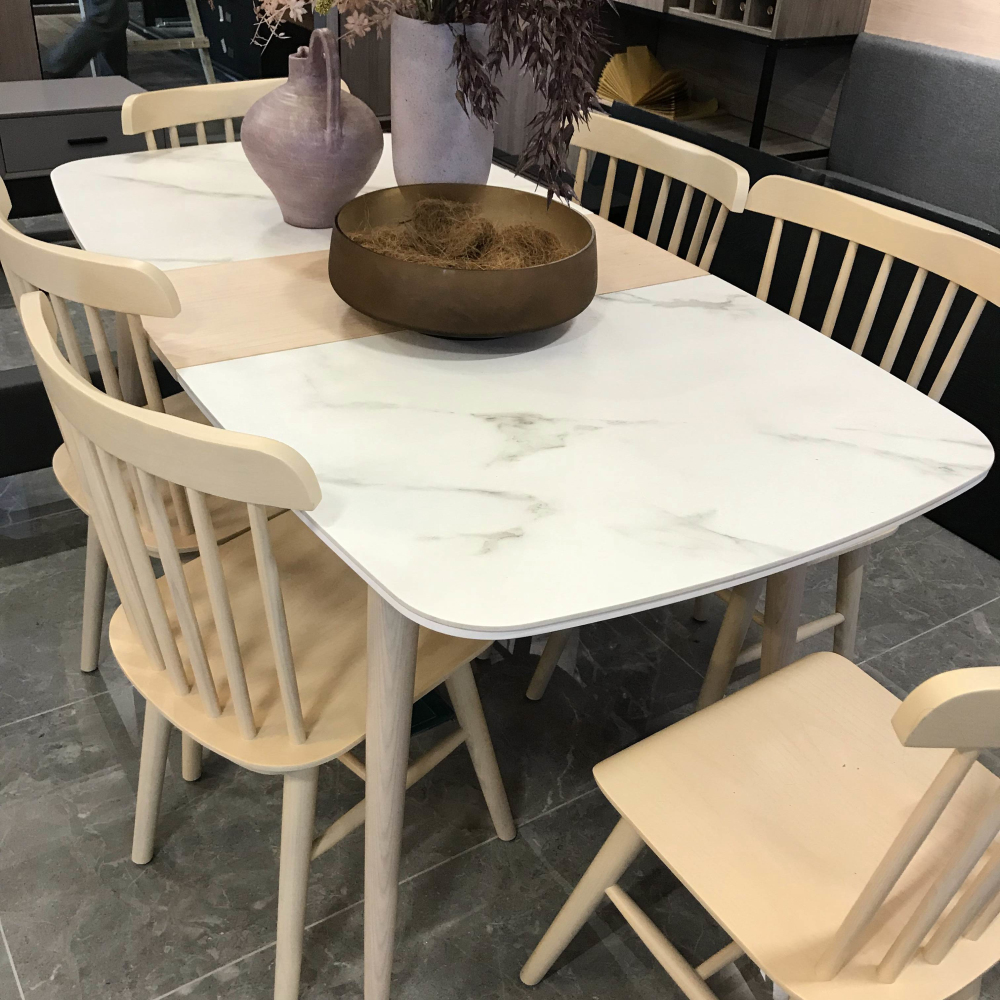 Bent Glass Coffee Oem Furniture Porcelain Countertops Artificial Sintered Stone Dining Table