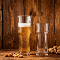 Vaso Clásico para Cerveza Pilsner de Trigo, Hecho a Mano, Soplado a la Boca, con Logotipo Personalizado, Estilo Americano, Múltiples Tamaños, Engrosado y Pesado