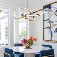 BGST minimaliste moderne suspension créative en aluminium lustre ligne LED Restaurant décoration salon suspension