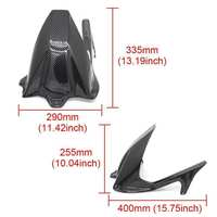 Couvercle de garde-boue de garde-boue de roue arrière noir carbone pour BMW S1000RR S1000R 2009 - 2019