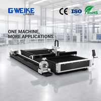 Découpeuse laser fibre intégrée usine pour tôles et tubes 1500W-12000W, refroidissement par eau, CNC 4 axes, modèles 3015/4015