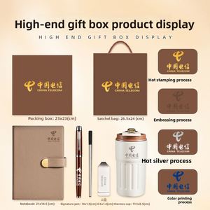 Coffret Cadeau d'Entreprise avec Housse en PU, Logo Personnalisé, Ensemble Tasse à Café, Carnet et Bloc-Notes - Product Image 3