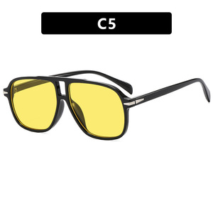 Gafas de Sol Cuadradas de Doble Puente para Mujer, Gafas de Sol de Piloto Extra Grandes con Logotipo Personalizado, Cómodas - Product Image 3