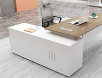 Usine directe Simple moderne en forme de L directeur bureau mobilier de bureau exécutif papeterie en bois massif ensemble de bureau de direction
