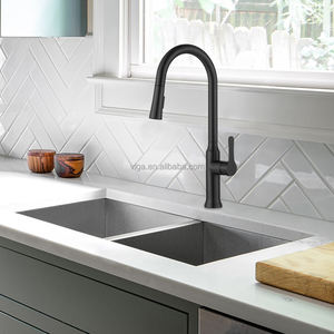 Grifo de Cocina de Lujo Color Gris Metálico, Grifo Mezclador de Acero Inoxidable con Rociador Extraíble para Fregadero de Cocina - Product Image 6