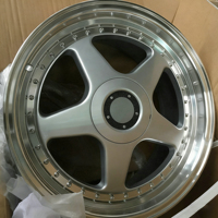 Rines de Diseño Clásico 5x112/120 de 16, 17 y 18 Pulgadas con Borde Profundo, Rines de Aleación Plateados para Autos de Pasajeros BMW, Benz y Mercedes
