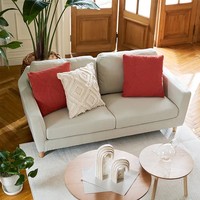 Canapé 2 places contemporain et élégant à bas prix pour appartement, salon, hôtel-Deux sièges en tissu