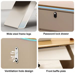 Yüksek sınıf Modern otel bankası MDF ahşap donatmak dolap lüks ofis masası yönetici masası ceo'su ofis masası - Product Image 3