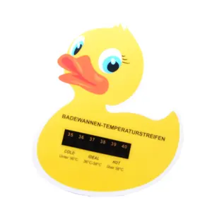 Promotional Gift Cute Shape Baby Cartoon Bathe Card Thermometers