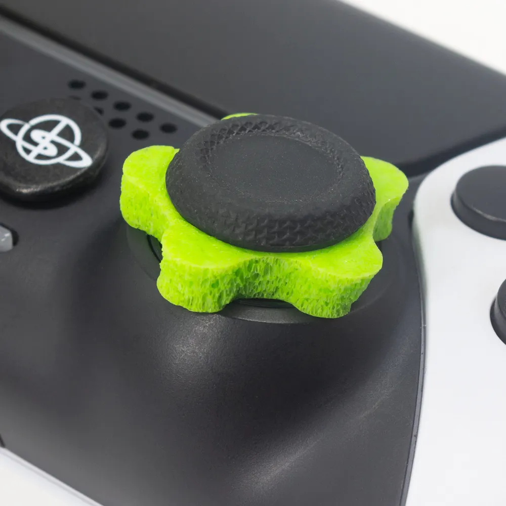 Cincin pembidikan fleksibel desain kustom untuk pengendali Joystick PS5 cincin silikon spons bidik meningkatkan perasaan