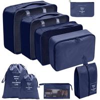 Ensemble de 8 cubes de compression ultra-légers pour bagages, sacs organisateurs de voyage personnalisés avec rangement pour linge, chaussures et vêtements