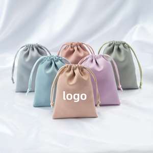 Sac de rangement en satin de soie avec logo personnalisé, sac cadeau en satin avec cordon de serrage, sac anti-poussière pour protéger les sacs à main et les chaussures - Product Image 3
