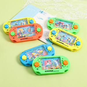Máquina de juego de anillo de agua, juego de agua de lanzamiento de anillo de plástico portátil tradicional nostálgico clásico infantil - Product Image 3