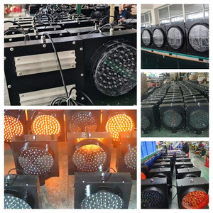 كشاف ضوء اضاء ليد شينزن تصنيع لوحة الطاقة الشمسية طاقة للطوارئ 300 ملليمتر اصفر مصابيح مرور شمسية - Product Image 4