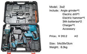 <span class=keywords><strong>Taladro</strong></span> <span class=keywords><strong>Atornillador</strong></span> de Impacto Inalámbrico Industrial de 3 Piezas, 4.0Ah, Potente, para Reparaciones y Bricolaje, con <span class=keywords><strong>Atornillador</strong></span> de Tuercas Rápido de 20V, Paquete Completo - Product Image 6