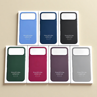 Étui de téléphone magnétique en cuir avec bouton caméra IA pour iPhone 18 Pro 18 Pro Max, recharge sans fil originale, coque givrée avec boîte