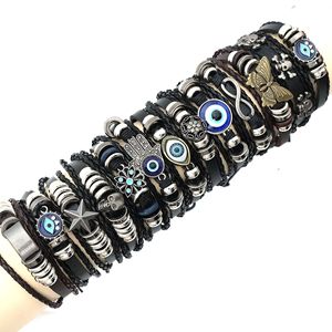 Nuovo Braccialetto in Lega Intrecciata Stile Vintage, con Mano di Hamsa e Farfalla, Cinturino Regolabile - Product Image 1