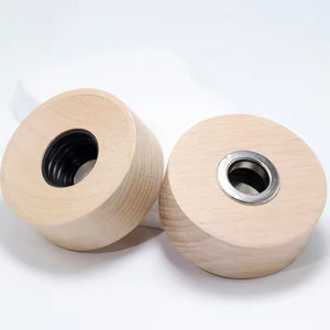 100ml 150ml Luxury clear Frost Round Glass Aroma Reed <b>Diffuser</b> Bottles for air Freheners <b>with</b> <b>Sticks</b> Custom Bamboo Wooden Lid - Product Image 2