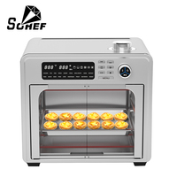 Freidora de Aire Eléctrica de Alta Calidad de 28L, Horno de Convección con Pantalla Táctil, 16+ Funciones, Hornear, Tostar, Calentar, Estilo Francés/Holandés, Uso Doméstico