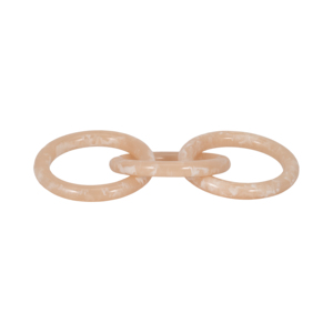 Scultura decorativa in poliresina con anelli interconnessi per la decorazione di casa, bagno, soggiorno, ufficio e scaffali. - Product Image 1