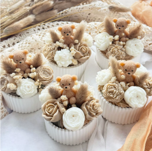 Candela Profumata a Forma di Orsacchiotto con Ali d'Angelo per Baby Shower, Compleanni, Matrimoni, Decorazioni per la Casa, Bestseller Transfrontaliero - Product Image 3