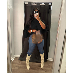 Autumn Winter Casual Women <strong>Sweater</strong> Solid Color Turtleneck Crop Top <strong>Knitted</strong> Pullover <strong>Sweater</strong> Women Casual Top - Product Image 5