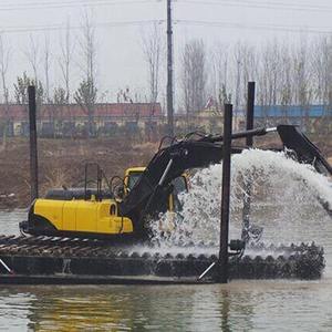 מסלול גומי מותאם אישית עמיד למארז כבד משולב pontoon חפור מערכת רובוט אמפיבי - Product Image 4