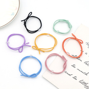 Coleteros de Goma con Lazo de Colores, Accesorios para el Cabello de Uso Casual, Origen Yiwu, Otoño 2022 - Product Image 1
