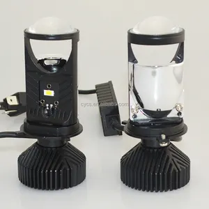 Hochwertiges LED-Licht h4 kleiner Auto-Licht-LED-Lampen-Metall projektor und optische Linse h4