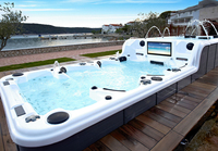 Sunrans Offre Spéciale Air Jet Massage Spa Piscine Acrylique Piscine Extérieure avec Système Balboa Contrôleur