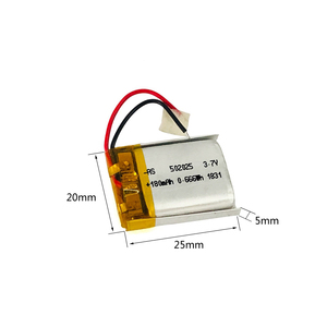 502025 battery cell lithium polymer lipo battery 180mah <span class=keywords><strong>3</strong></span>,7 v Headphones for bluetooth - Product Image 4