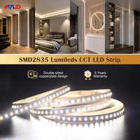 Bande LED Commerciale Double Blanc 5M 120 LED/m 2835, Garantie 5 Ans, CRI 90 Élevé, IP65, 24V 20W, USB Dimmable CCT