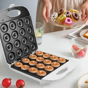 Mini Donut Maker Elektrische Antihaft-Oberfläche macht 16 kleine Donuts für kinder freundliches Dessert