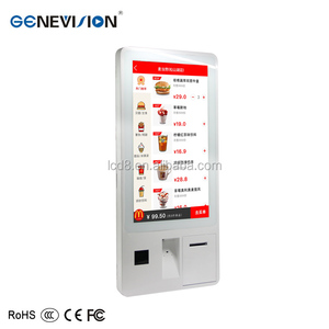 Kiosco <span class=keywords><strong>de</strong></span> <span class=keywords><strong>pago</strong></span> <span class=keywords><strong>de</strong></span> pedido <span class=keywords><strong>de</strong></span> comida para auto todo en una PC <span class=keywords><strong>de</strong></span> 32 pulgadas con WiFi, impresora térmica, escáner <span class=keywords><strong>de</strong></span> código QR - Product Image 2