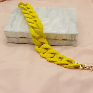 スタイリッシュなマルチカラートレンディな分厚い樹脂チェーンバッグハンドルクリエイティブDIYファッションバッグアクセサリーに最適 - Product Image 6