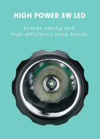 Lampe torche LED rechargeable étanche en alliage d'aluminium 3SC pour le marché japonais du Moyen-Orient, 500 lumens, idéale pour le camping