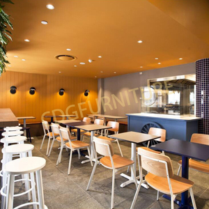 Venta caliente apilable de Metal marco de la Pu asiento Industrial silla muestra restaurante <span class=keywords><strong>Bistro</strong></span> Cafe Hotel marco de Metal Loft silla - Product Image 4