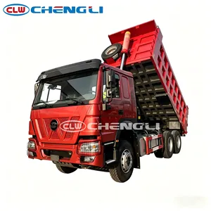 Camion benne basculante hydraulique robuste 6x4, capacité de charge 13,5t, moteur diesel 349 CV, pour le transport minier - Vente en gros - Product Image 5