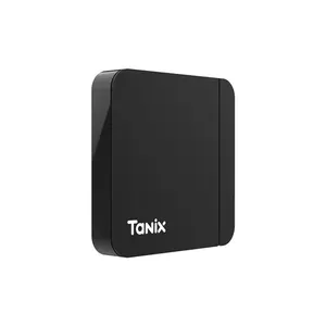 Android 4k tv box Promotion 2022 Nouveau Tanix W2 Android 11 Amlogic S905W2 Double WiFi 2GB 16GB 60fps Décodeur Vidéo Android TV Box