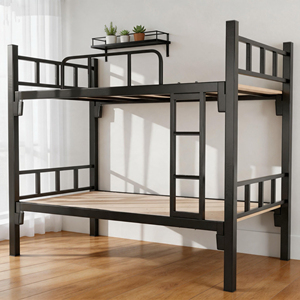 Modern Stable Heavy Duty Bunk <b>Bed</b> Reinforced Iron Frame Multi Layer Thickened Eco-Friendly <b>Space</b> <b>Saving</b> Employee - Product Image 1