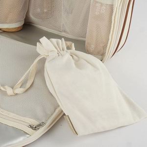 China Wholesale Recycled Cotton Fabric Packaging Bags Custom Logo <b>Drawstring</b> <b>Pouch</b> Small Natural Cotton <b>Drawstring</b> Bag - Product Image 4